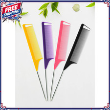 Carbon Anti-Static Rat Tail Comb Professional Sectioning Hair Styling Salon Tool