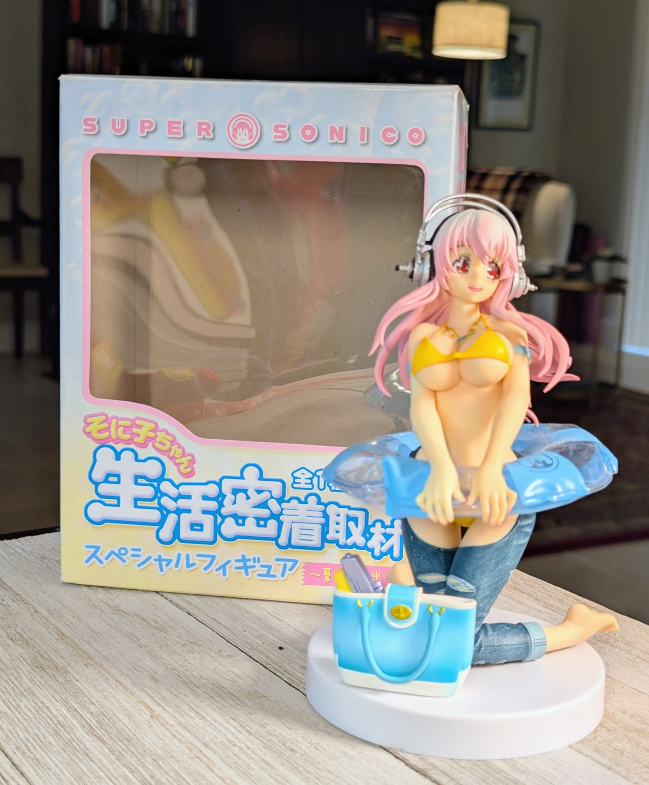 Super Sonico Figure Life Seikatsu Micchaku Shuzai Summer Memories