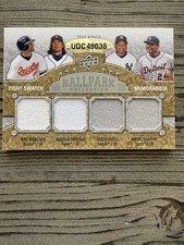 2009 Upper Deck UD Ballpark Collection  8 Swatch Stat kings 110-200 