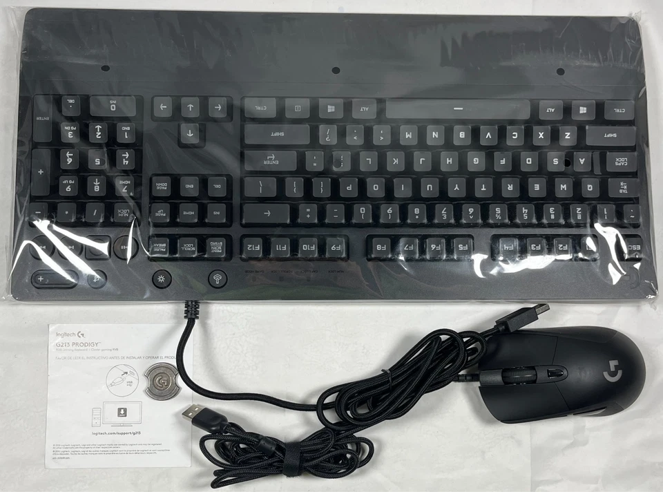 LG G213 Prodigy Combo Wired Keyboard with Mouse - BOX DAMAGE - Image 2 of 4