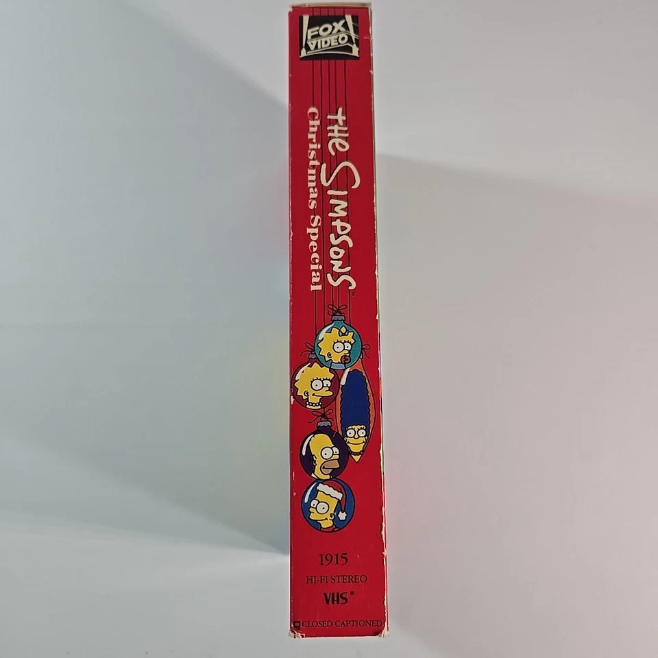 The Simpsons Christmas Special (VHS, 1991) Slip Cover VHS Holiday Cassette - Image 4 of 4