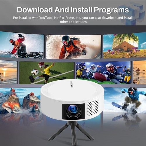 4K Projector 5G WiFi 1080P Video Movie Netflix Home Theater Android HDMI Netflix - Picture 10 of 23