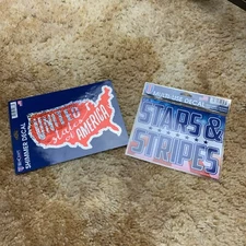 Wincraft Shimmer Decal United States Stars & Stripes Multi-use Decal 2 Pack