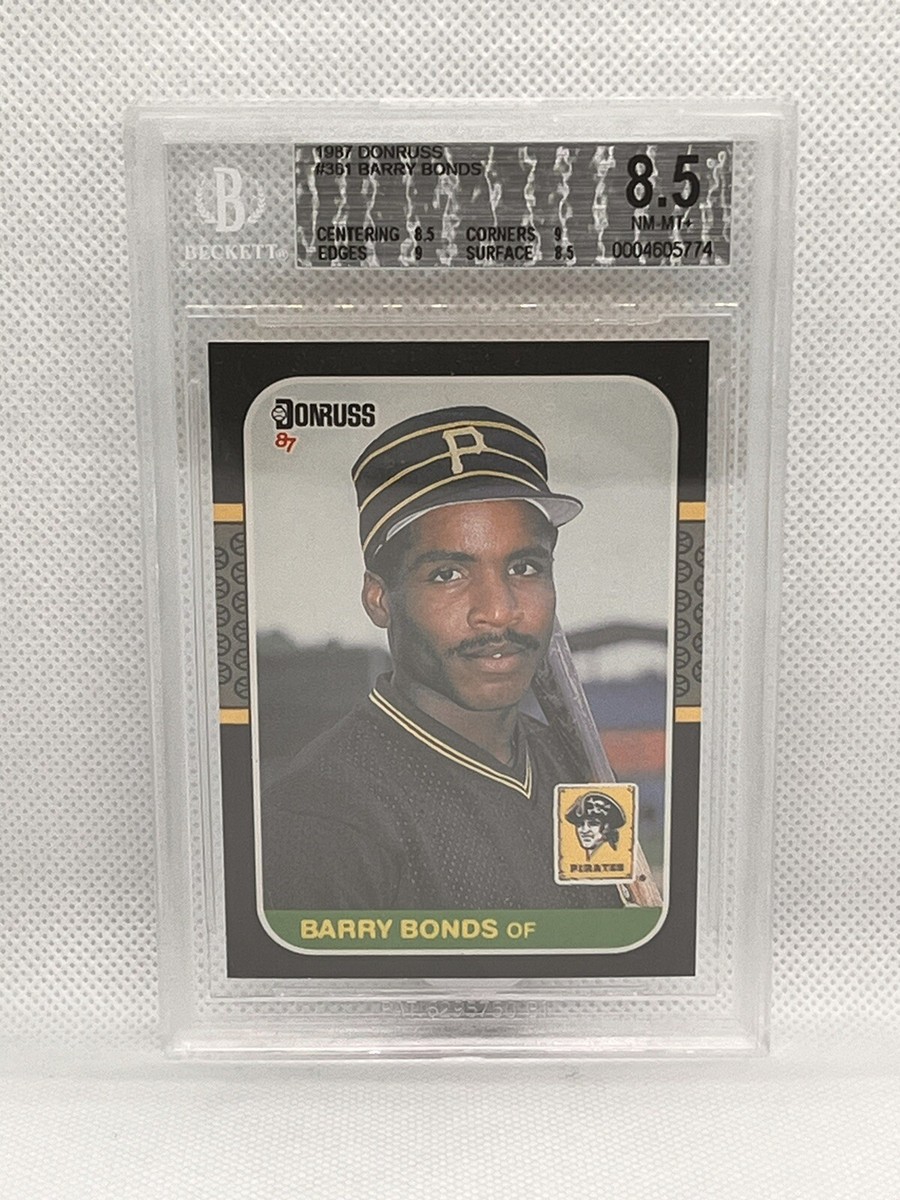 1987 Donruss Rookie Barry Bonds #361 BGS 8.5 NM-MT+ | eBay