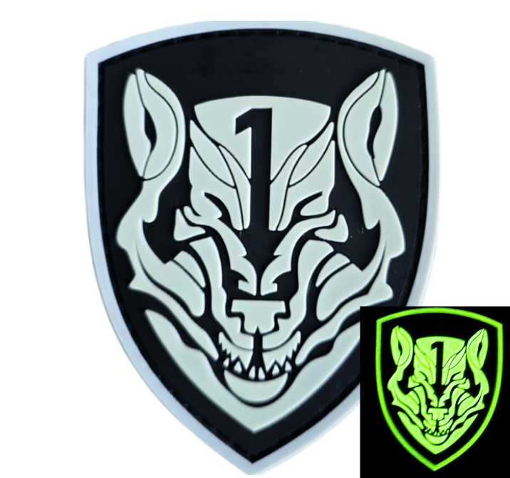 MEDAL OF HONOR WOLFPACK MOH AFO B&W GLOWS GITD PVC RUBBER TACTICAL MORALE PATCH