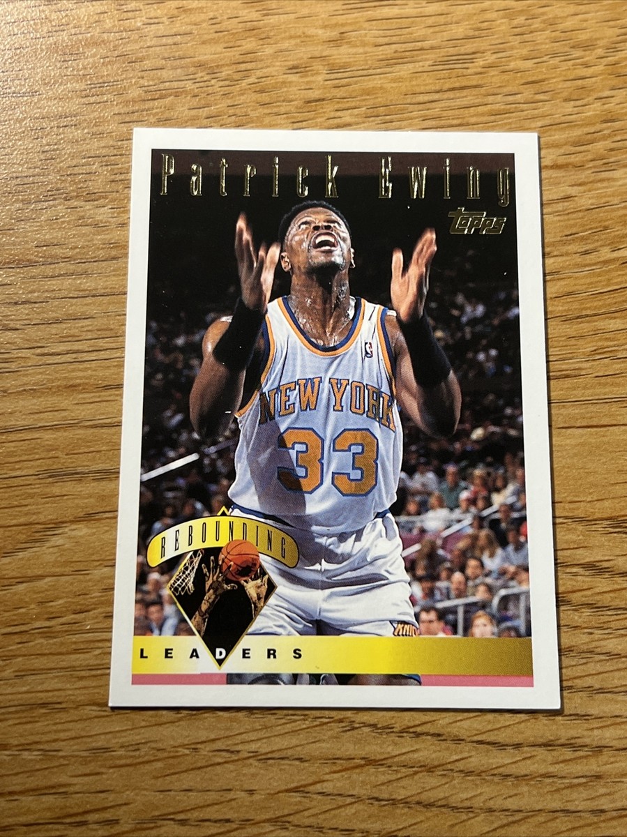 1995 Topps Patrick Ewing #14 Rebounding Leaders New York Knicks