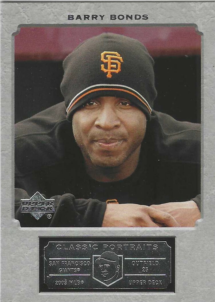 BARRY BONDS 2003 UPPER DECK CLASSIC PORTRAITS #9 SAN FRANCISCO