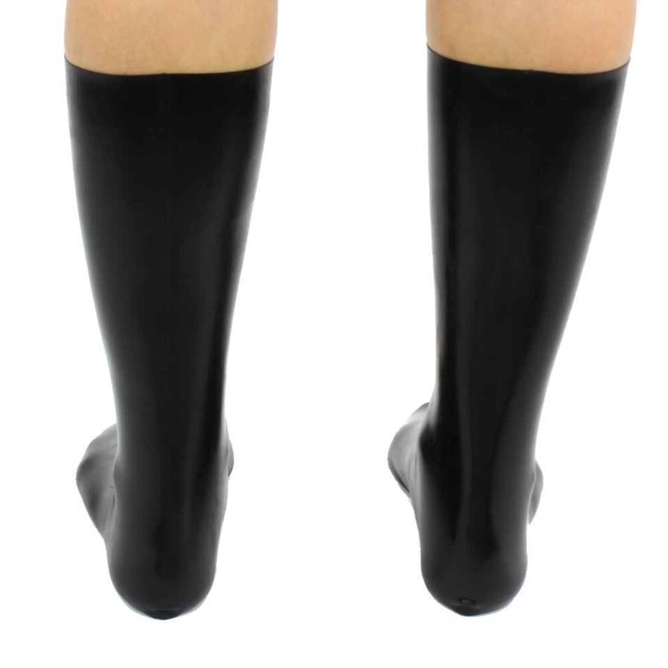 LatexDreamwear 100% Latex HEAVY Socken Latexsocken (kurze Latexstrümpfe) schwarz - Bild 4 von 4