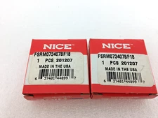 RBC Nice Ball Bearings 201207, FSRM073407BF18 - 2 ea.