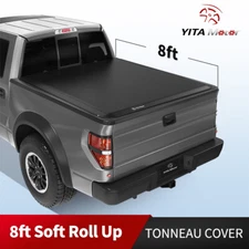 8 ft Soft Roll Up Tonneau Cover for 99-16 Ford F-250 F-350 Super Duty Waterproof