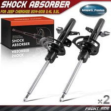 2x Front Left & Right Shock Absorber for Jeep Cherokee 2014-2018 2.4L 3.2L FWD