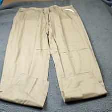 KingSize Pants Mens Big Tall 5XL 38L Tan Beige Cotton Chino Khaki