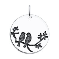 KettenanhäNger Silber AnhäNger Charm GeschwäRztes Silber Echtschmuck