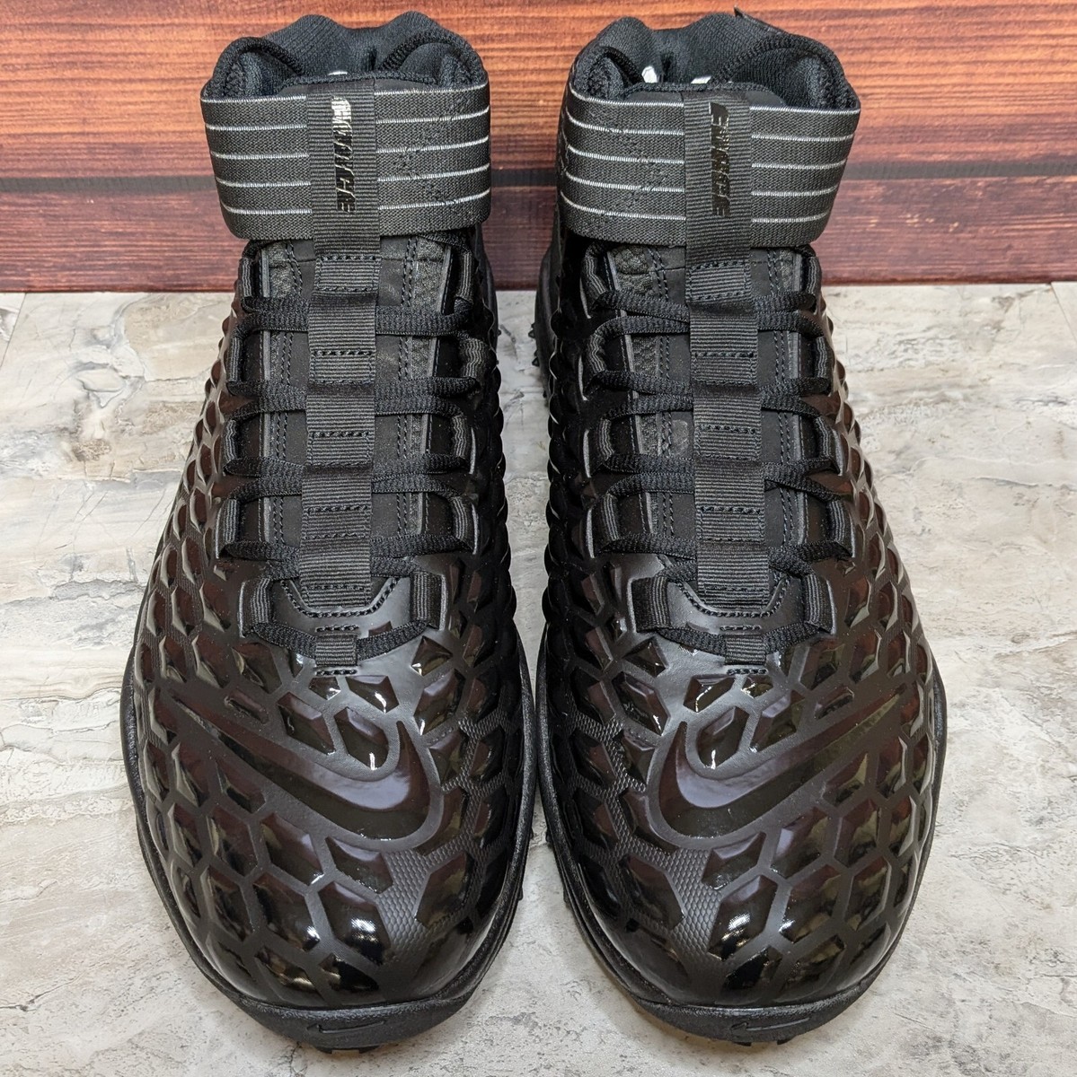 Nike Jordan Force Savage Pro 2 Shark Football Cleats Black CV1666-003 Jordan Force Savage Pro 2 Shark Football Cleats Men main image 3