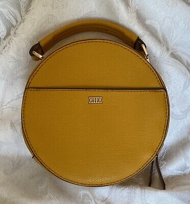 Collection XIIX Red Round Faux Leather Crossbody Shoulder Collection XIIX Red Round Faux Leather Crossbody Shoulder