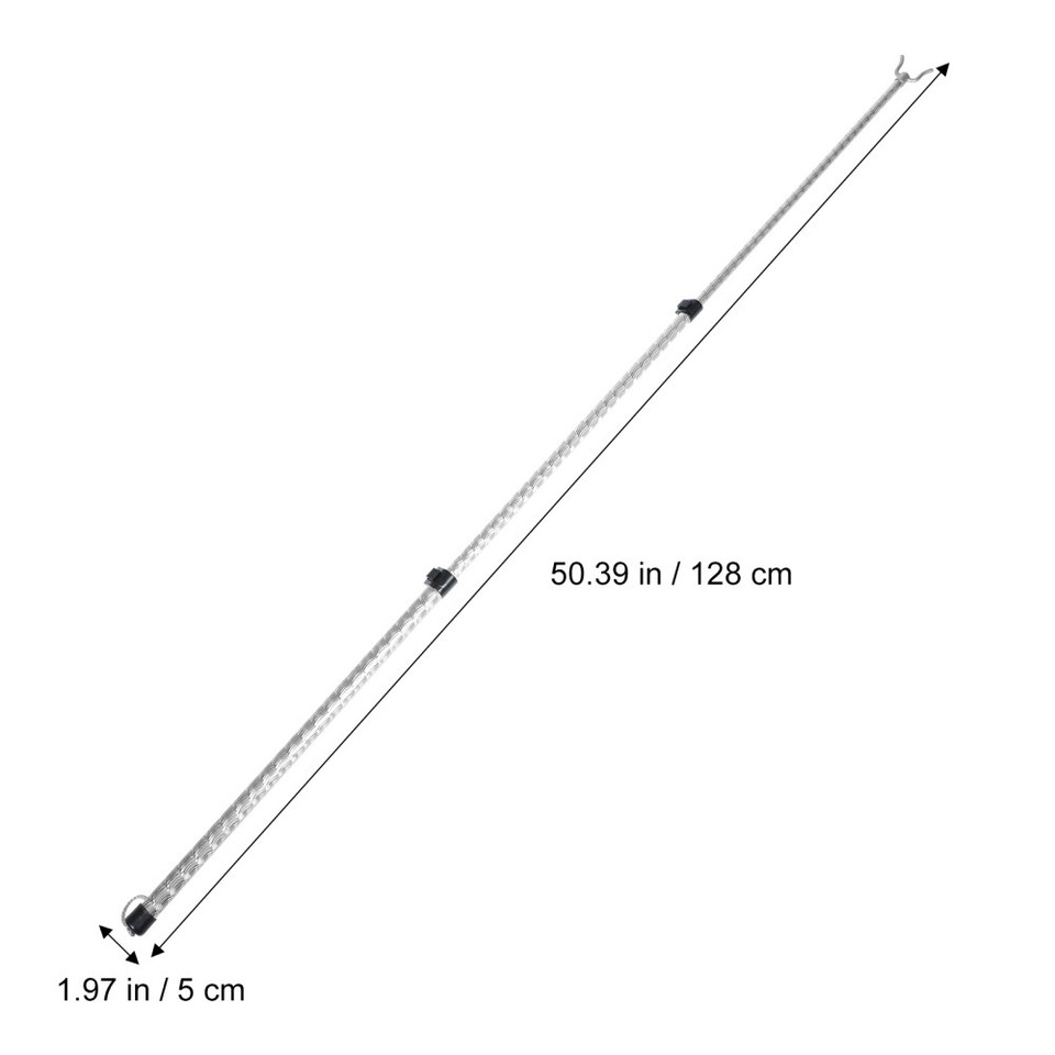 Clothes Line Prop Pole Closet Reacher Adjustable Curtain Rod eBay