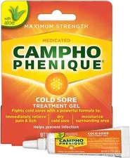 Campho Phenique Cold Sore and Fever Blister Treatment for Lips, Maximum Strength