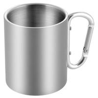 Karabiner Thermobecher Edelstahl 280 Ml Trinkbecher Doppelwandig Isolierbecher