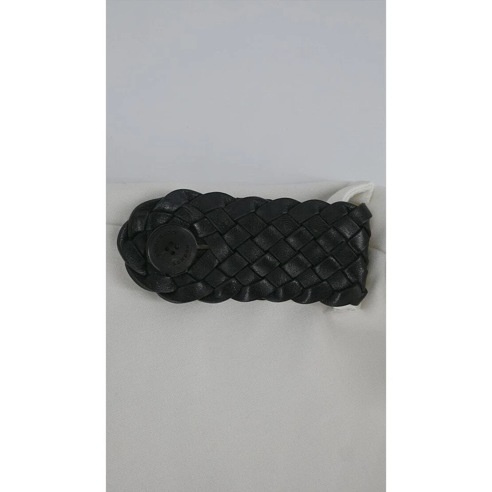 Vestido Burberry London Shift Talla 10 Blanco Manga Larga Cuello en V Foto 4 de 4