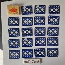 MECCANO   n °98  bleu et or  22  longrines dont 3 sous emballage   lot 60