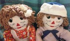VINTAGE HANDMADE 20" RAGGEDY ANN & ANDY — photo 1