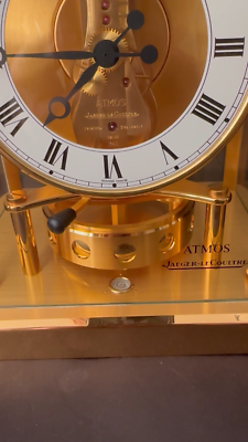 LE COULTRE VINTAGE 1994 ATMOS CALIBER 540 13 JEWELS CLOCK SWISS