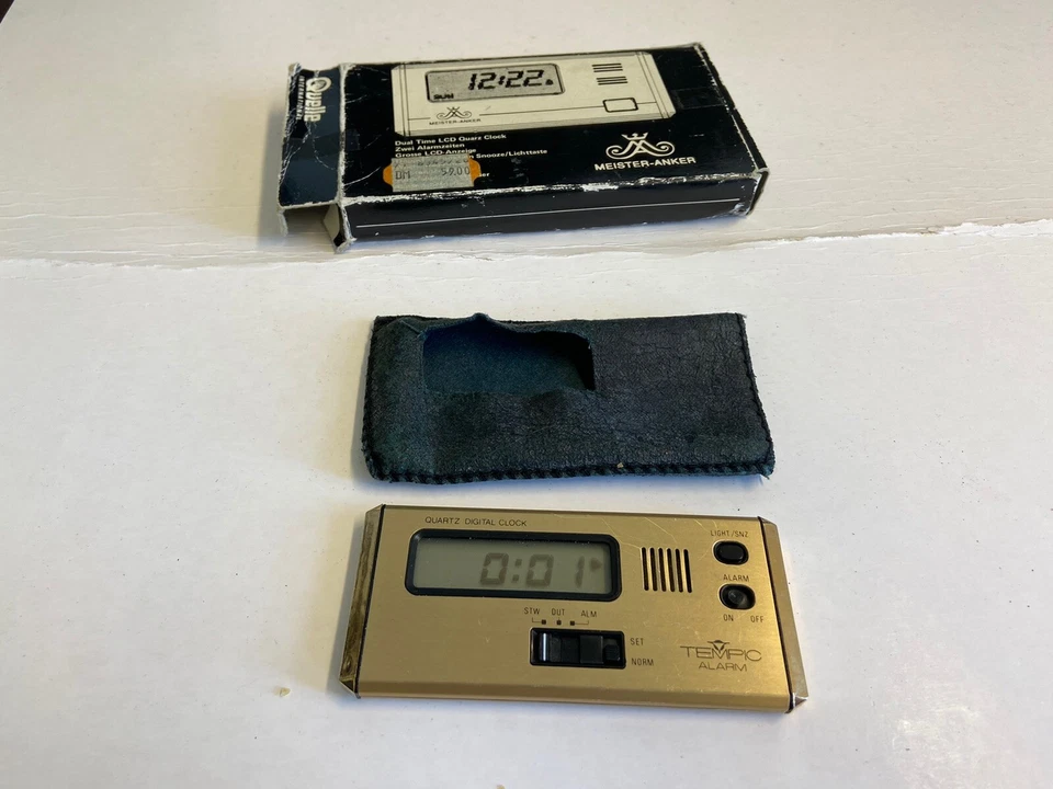 Vintage Reisewecker Meister Anker um 1978 Sammlerstück