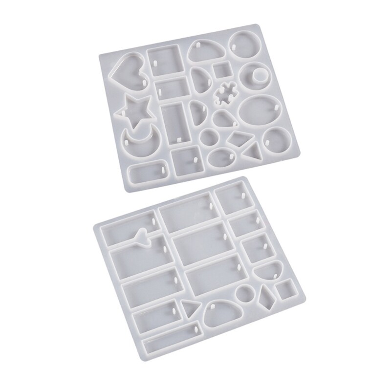 Geometric Silicone Molds DIY Resin Earring Jewelry Pendant Mold Nonstick