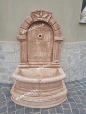 FONTANA A MURO PARETE CON  VASCA LAVANDINO DA GIARDINO PER ESTERNO CEMENTO H 120
