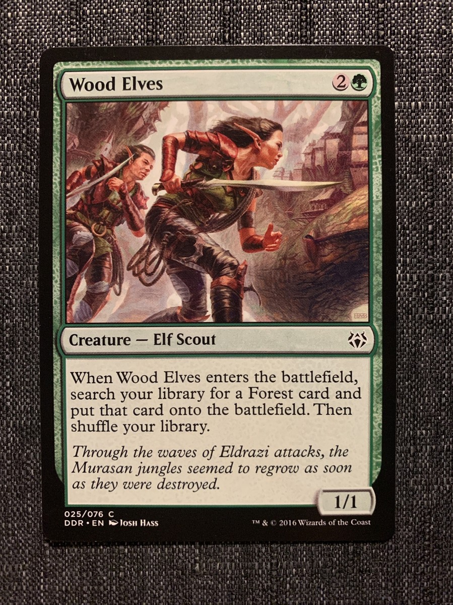 1x Wood Elves - NM - DD: Nissa vs. Ob Nixilis - MTG Magic The