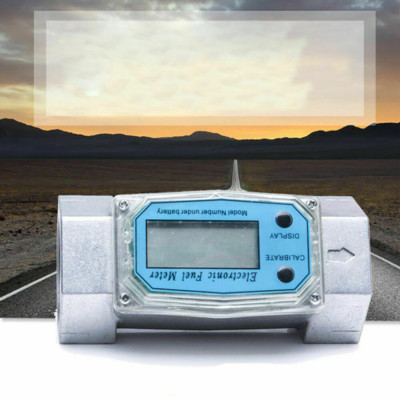 Digital Turbine Flow Meter Diesel Fuel Oval Gear Flow Gauge BSPT/NPT 1'' 200L/Min