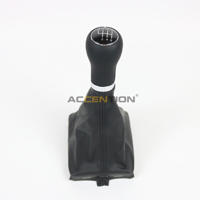 6 Speed Car Gear Shift Knob Gaiter Leather Boot For Audi A6 C6 2004-2012 A4 B8