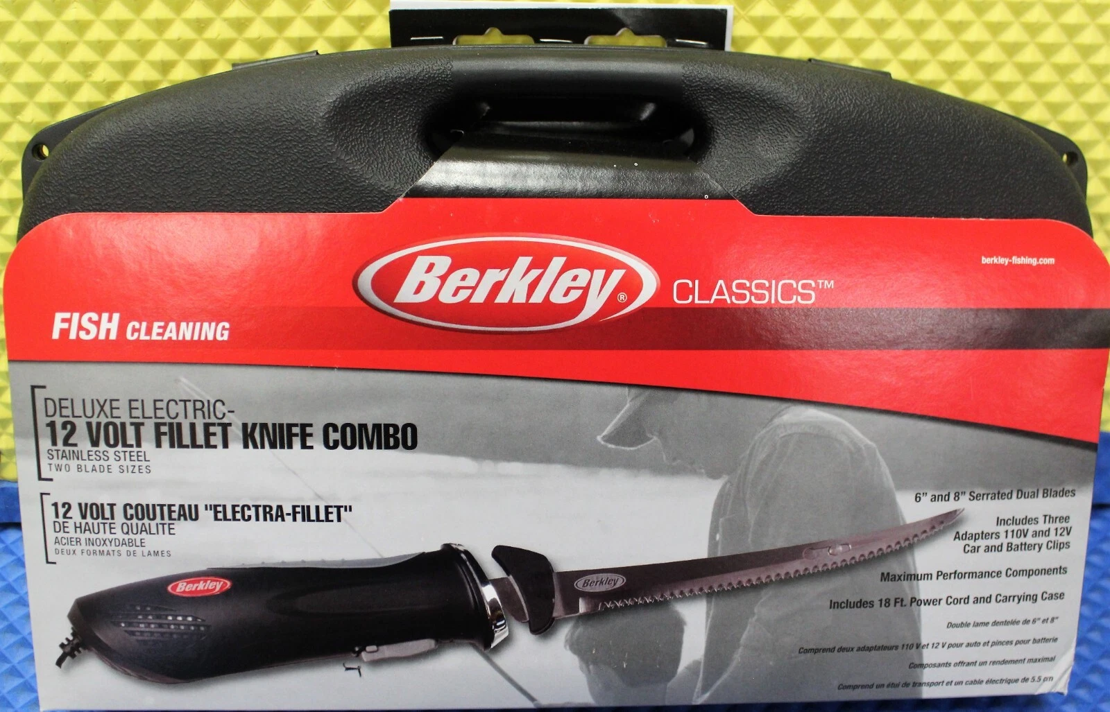 Berkley Classics Deluxe Electric 12 Volt Fillet Knife Combo BCDEFK-DELX 1141124