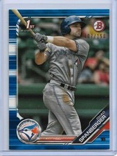 2019 Bowman Paper Prospect Blue Chad Spanberger #BP-87 Blue Jays #'d 107/150 1st