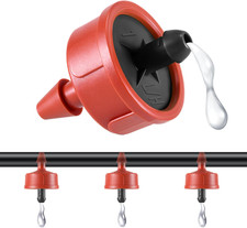 300 PCS 1 GPH Pressure Compensating Drip Irrigation Spot Watering Dripper, Stand