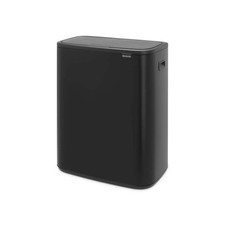 221484 - Poubelle Bo Touch Bin, Noir mat, 2 x 30 L