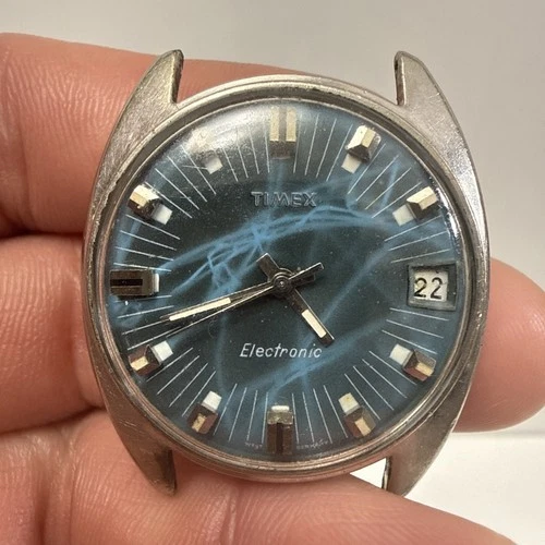 Vintage Rare! Timex Electronic, Blue Dial - UNTESTED - PLEASE READ DESCRIPTION