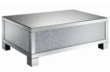 “Stylish mirrored glam Coffee table with glitter sides” (Read Description)￼