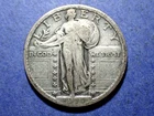 1917 Type 2 Standing Liberty Quarter  Ch. Fine+