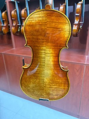 SurpassMusic Aged Wood Professional Handmade 1/2 Violin One Piece Back