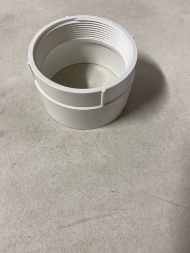Charlotte Pipe Schedule 40 4" Hub x 4" D FPT PVC Adapter, 1 pk