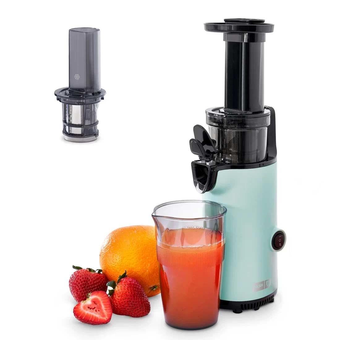 DASH Compact Cold Press Power Juicer - Aqua