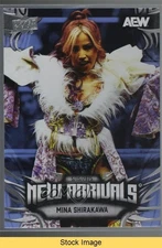 2025 Upper Deck AEW New Arrivals Blue (May 15 2025) Mina Shirakawa #8 READ 14u2