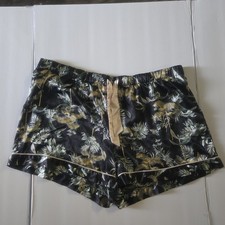 Victorias Secret Satin Floral Silky XL Sleep Shorts Boxers Pajama Bottoms