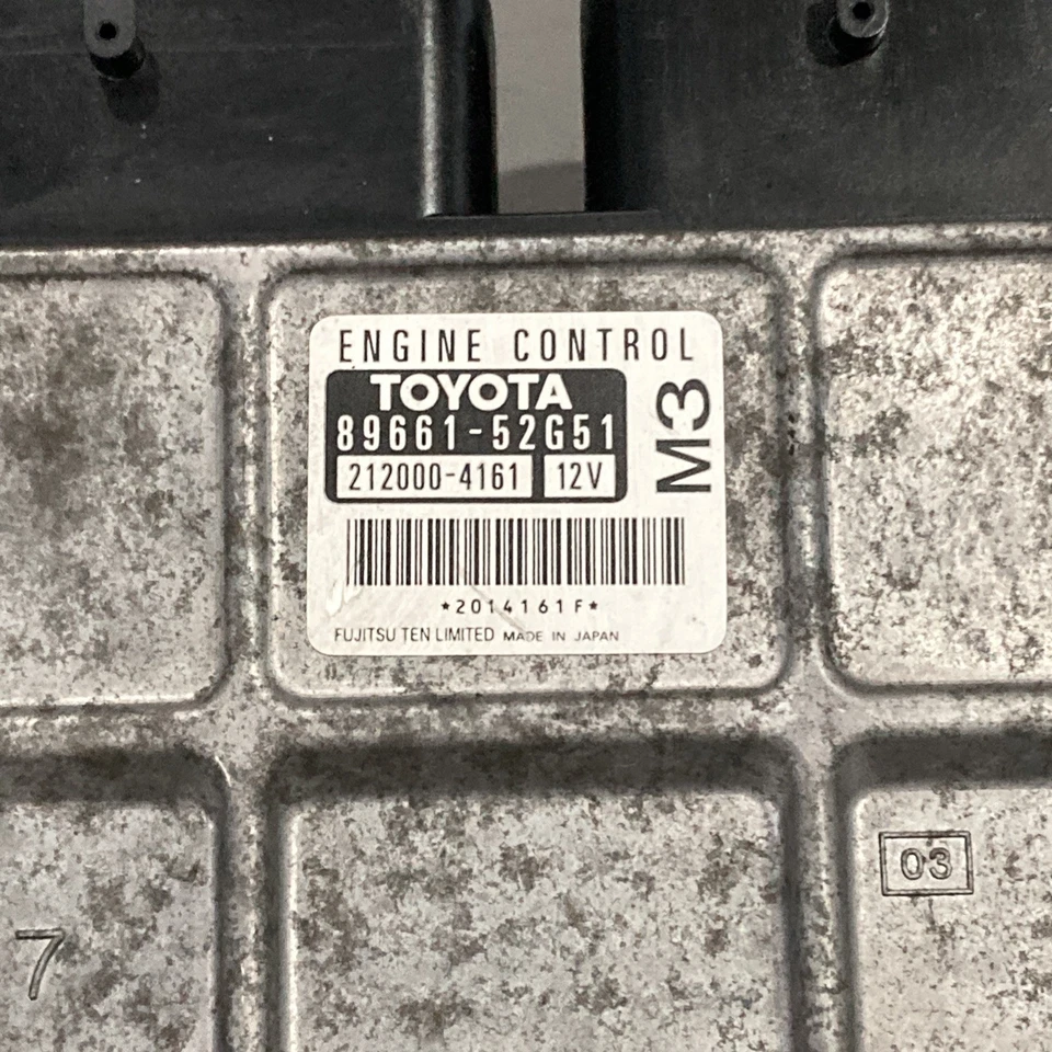 Toyota Yaris 2008 ecu/ecm 89661-52G51 Foto 3 de 4
