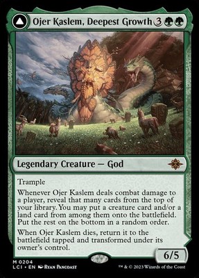 x1 Ojer Kaslem, Deepest Growth // Temple of Cultivation LCI MTG 204 MYTHIC 1x