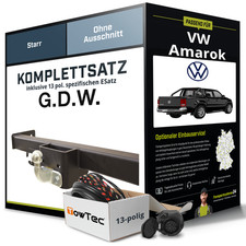 Für VW Amarok 2H,S1B Anhängerkupplung starr +eSatz 13pol 09.2010-05.2022 NEU