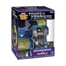 Funko Bitty POP Bots Transformers Soundwave con Vinilo Rumble Coleccionable