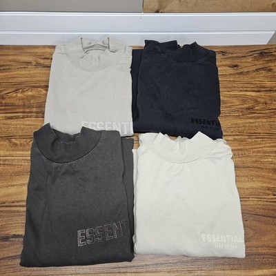 Lot Of 4 Fear Of God Essentials Men s Long Sleeve T Shirt Sz M Casual Plz Look 