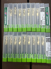 20 Pc Helical Tool #81998 1/4” 3-Flute End Mills CNC Aluminum New Sealed Lot